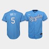 Youth Kansas City Royals George Brett 5 Light Blue Alternate Jersey - Robokeg