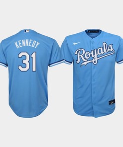 Youth Kansas City Royals Ian Kennedy 31 Light Blue Alternate Jersey - Robokeg