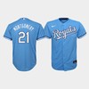 Youth Kansas City Royals Mike Montgomery 21 Light Blue Alternate Jersey - Robokeg