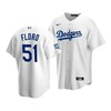 Youth Los Angeles Dodgers Dylan Floro 51 2020 World Series Champions Home Jersey White - Robokeg