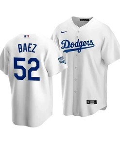 Youth Los Angeles Dodgers Pedro Baez 52 2020 World Series Champions Home Jersey White - Robokeg