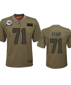 Youth Los Angeles Rams Bobby Evans Camo 2019 Salute To Service Jersey - Robokeg