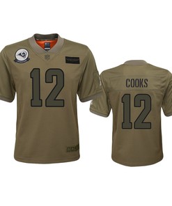 Youth Los Angeles Rams Brandin Cooks Camo 2019 Salute To Service Jersey - Robokeg
