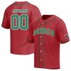 Youth Mexico Baseball Active Player Custom 2023 Red World Baseball Classic Stitched - Robokeg
