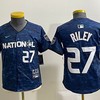 Youth National League #27 Austin Riley Nike 2023 Mlb All Star Game Limited Player Jersey - Royal - Robokeg