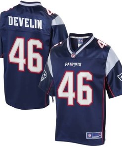 Youth New England Patriots James Develin Nfl Pro Line Navy Team Color Jersey - Robokeg