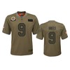 Youth New Orleans Saints Drew Brees Camo 2019 Salute To Service Jersey - Robokeg