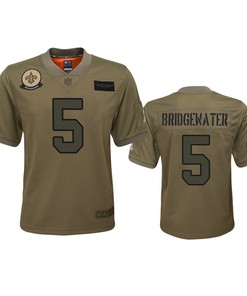 Youth New Orleans Saints Teddy Bridgewater Camo 2019 Salute To Service Jersey - Robokeg