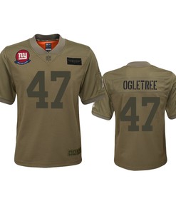 Youth New York Giants Alec Ogletree Camo 2019 Salute To Service Jersey - Robokeg