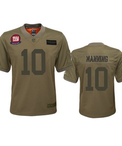 Youth New York Giants Eli Manning Camo 2019 Salute To Service Jersey - Robokeg
