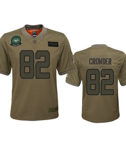 Youth New York Jets Jamison Crowder Camo 2019 Salute To Service Game Jersey - Robokeg