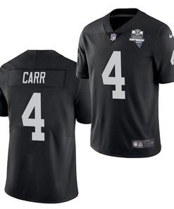 Youth Oakland Raiders #4 Derek Carr Black 2020 Inaugural Season Vapor Untouchable Limited Stitched Nfl Jersey - Robokeg