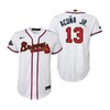 Youth Ronald Acuna Jr. 13 Jersey, Atlanta Braves White 2022-23 Gold Program Jersey - Robokeg
