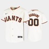 Youth San Francisco Giants 00 Custom Cream Home Jersey - Robokeg