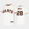 Youth San Francisco Giants 28 Buster Posey Cream Home Jersey - Robokeg