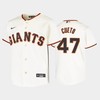 Youth San Francisco Giants 47 Johnny Cueto Cream Home Jersey - Robokeg