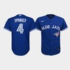 Youth Toronto Blue Jays George Springer 4 Royal Alternate Jersey - Robokeg