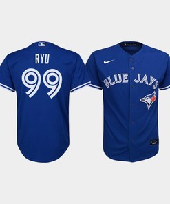 Youth Toronto Blue Jays Hyun-Jin Ryu 99 Royal Alternate Jersey - Robokeg