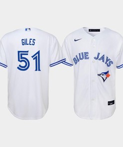 Youth Toronto Blue Jays Ken Giles 51 White Home Jersey - Robokeg