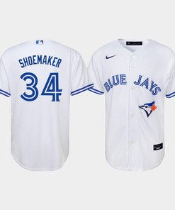 Youth Toronto Blue Jays Matt Shoemaker 34 White Home Jersey - Robokeg
