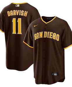 Yu Darvish San Diego Padres Alternate Replica Player Jersey Brown Mlb - Robokeg