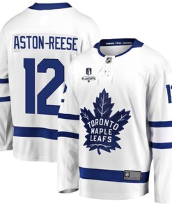 Zach Aston-Reese 12 Toronto Maple Leafs Stanley Cup 2023 Playoffs Patch Away Breakaway Men Jersey - White - Robokeg