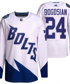 Zach Bogosian 2022 Stadium Series Lightning 24 White Primegreen Jersey Jersey - Robokeg