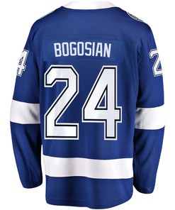 Zach Bogosian 24 Tampa Bay Lightning Stanley Cup 2023 Playoffs Patch Home Breakaway Men Jersey - Blue - Robokeg