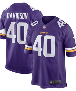 Zach Davidson Minnesota Vikings Game Jersey - Purple Nfl - Robokeg