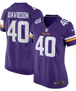 Zach Davidson Minnesota Vikings Womens Game Jersey - Purple Nfl - Robokeg