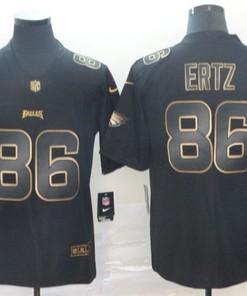 Zach Ertz #86 Philadelphia Eagles Nfl Explosion Legendary Gold Black Jersey - Robokeg