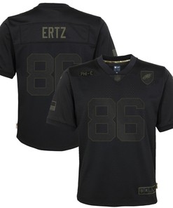 Zach Ertz Philadelphia Eagles Youth 2020 Salute To Service Game Jersey - Black - Robokeg