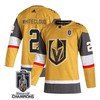 Zach Whitecloud 2 Vegas Golden Knights 2023 Stanley Cup Champions Patch Breakaway Home Jersey - Gold - Robokeg