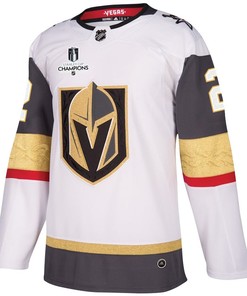 Zach Whitecloud 2 Vegas Golden Knights Stanley Cup 2023 Champions Patch Away Breakaway Men Jersey - White - Robokeg