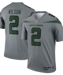 Zach Wilson New York Jets Inverted Legend Jersey - Gray Nfl - Robokeg