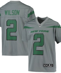 Zach Wilson New York Jets Inverted Team Game Jersey - Gray Nfl - Robokeg
