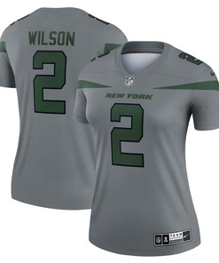 Zach Wilson New York Jets Womens Inverted Legend Jersey - Gray Nfl - Robokeg