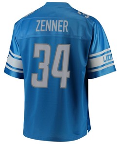 Zach Zenner Detroit Lions Nfl Pro Line Team Color Player Jersey - Blue - Robokeg