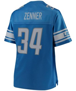 Zach Zenner Detroit Lions Nfl Pro Line Womens Team Color Player Jersey - Blue - Robokeg