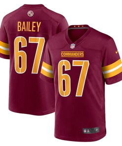 Zack Bailey Washington Commanders Game Jersey - Burgundy Nfl - Robokeg