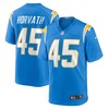 Zander Horvath Los Angeles Chargers Game Jersey - Powder Blue Nfl - Robokeg
