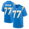 Zion Johnson Los Angeles Chargers 2022 Nfl Draft First Round Pick Game Jersey - Powder Blue - Robokeg