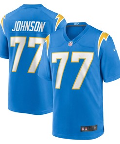 Zion Johnson Los Angeles Chargers 2022 Nfl Draft First Round Pick Game Jersey - Powder Blue - Robokeg